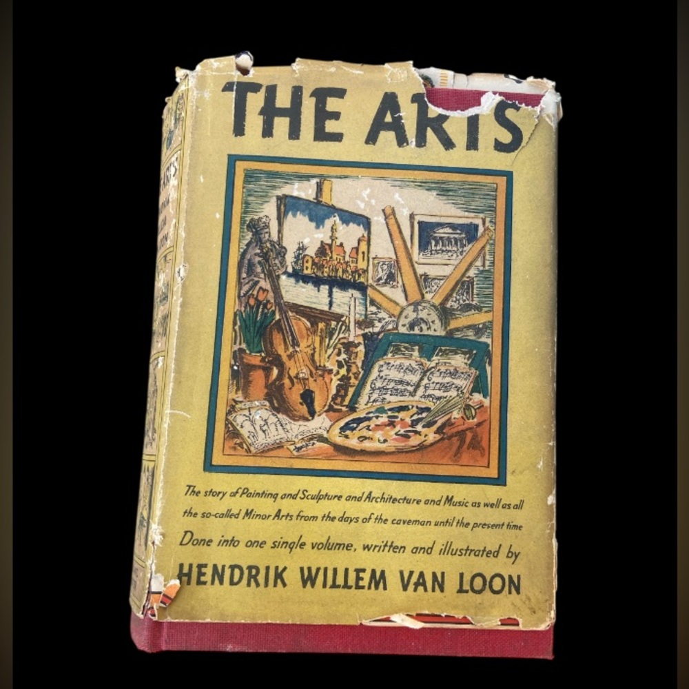 1st Ed 1937 Hardcover Book The Arts Hendrik Willem Van Loon
